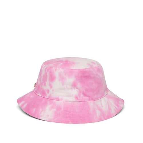 'YOU ARE ON NATIVE LAND' BUCKET HAT - PINK TIE DYE