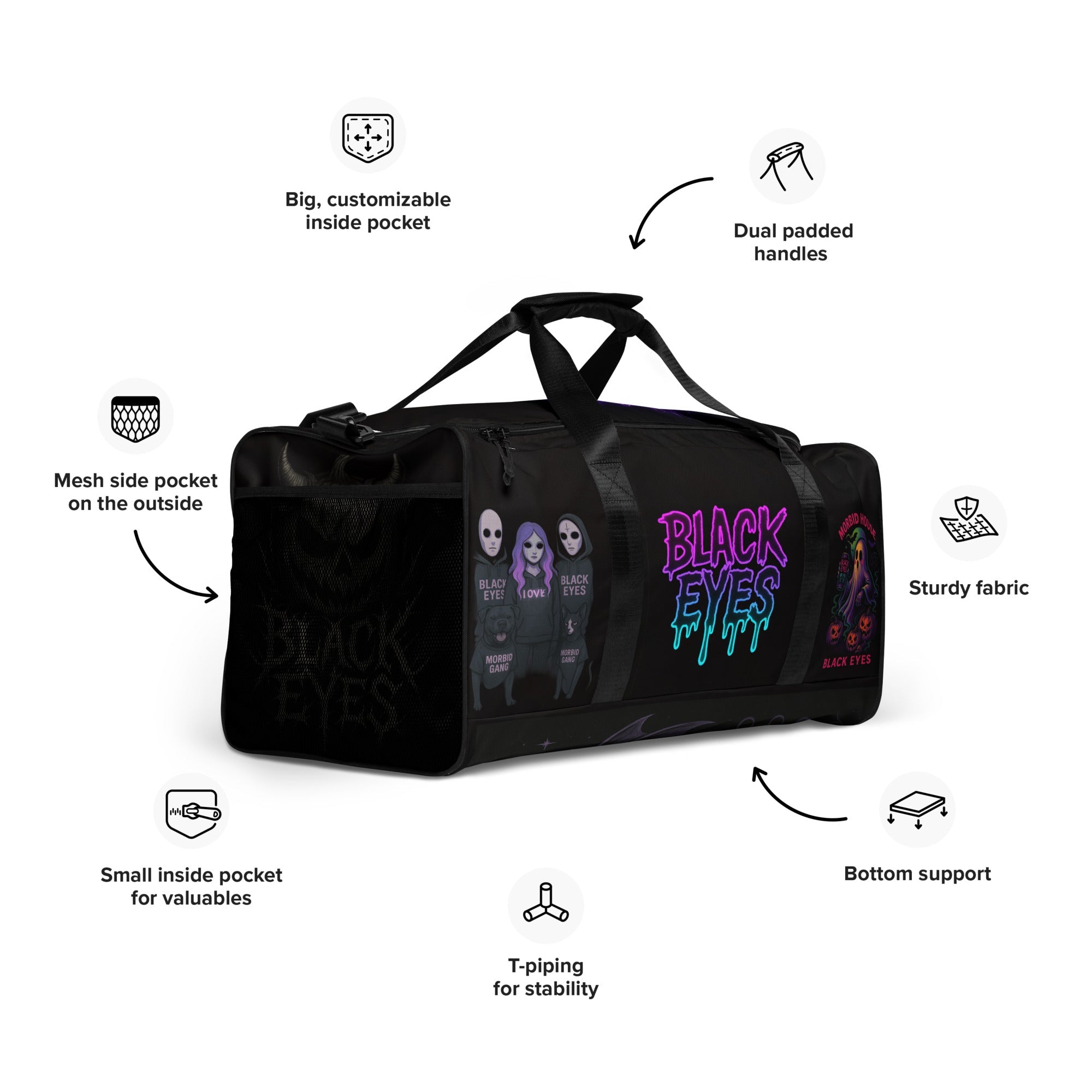 Black Eyes Duffle bag